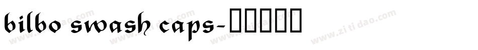 bilbo swash caps字体转换